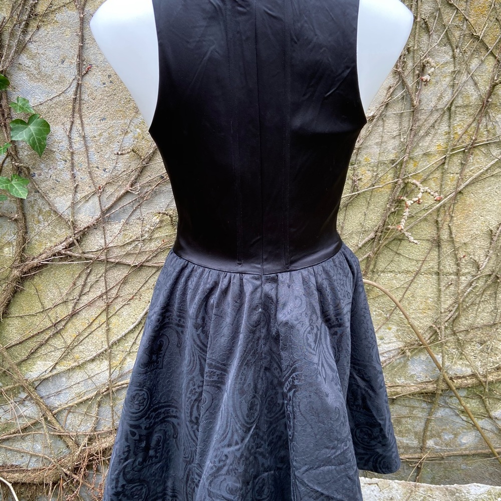 🖤Betsey Johnson Sexy Silk Goth Corset Dress - Picture 4 of 14